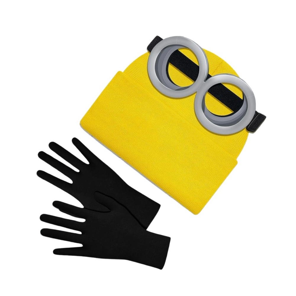 Minions Themed Halloween Costume Accessories, 3 pcs